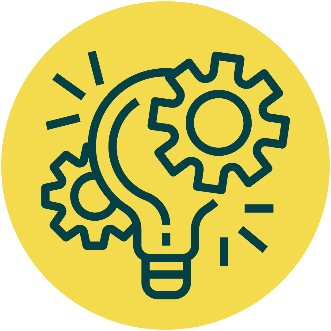 lightbulb with gears
