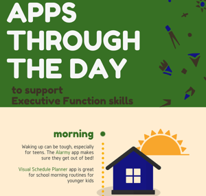 Apps through the day for students