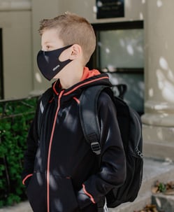 Student with mask