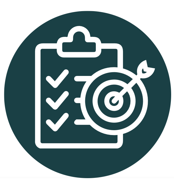 Clipboard with target